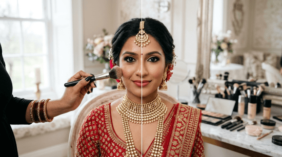 HD Makeup vs Normal Makeup for Brides